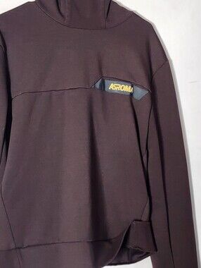 Roma Brown ASROMA Logo Sweatshirt Label Detail